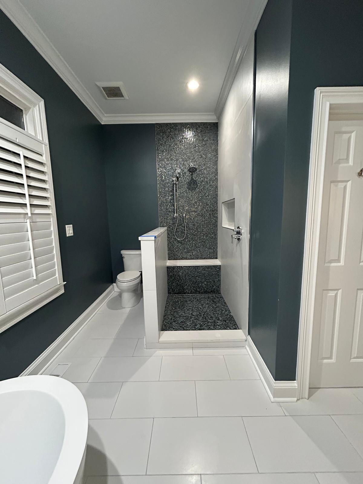 Bathroom Remodel — Accent wall & soaking tub