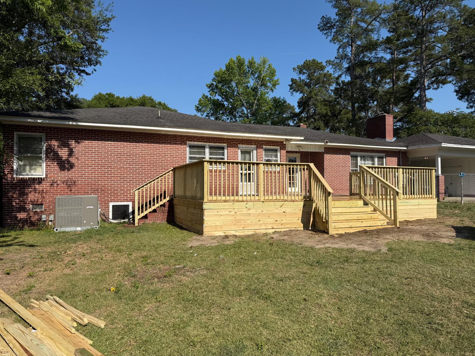 Custom Deck — Backyard build